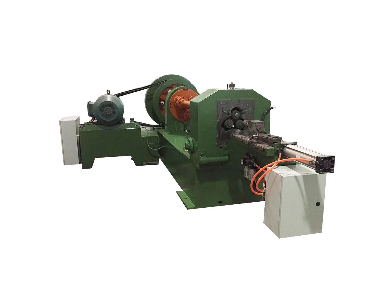 Railway spike screw thread rolling machine