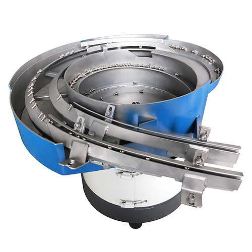 Double tracks vibration bowl with linear feeder